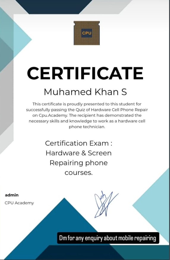Electronics Repair Certification